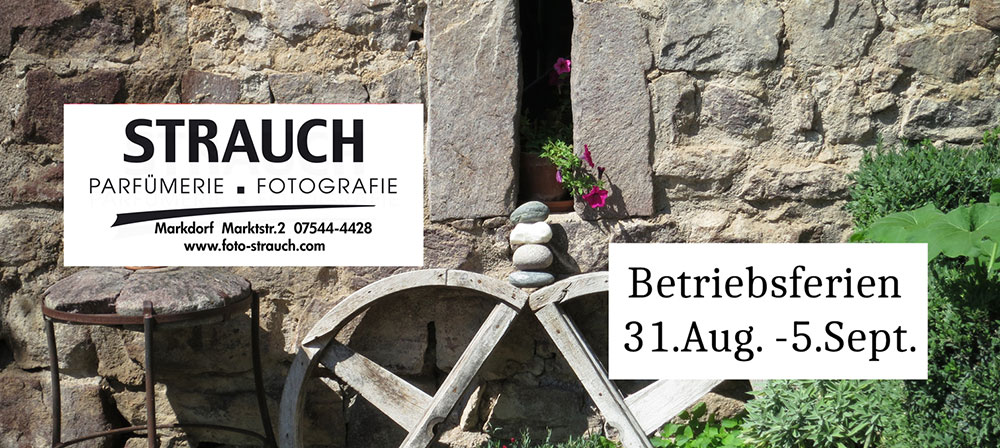 Betriebsferien 31.08.-05.09.2026