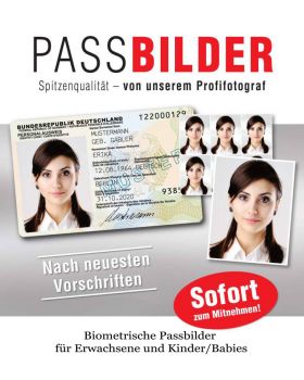 Biometrische Passbilder für Erwachsene, Kinder und Babies